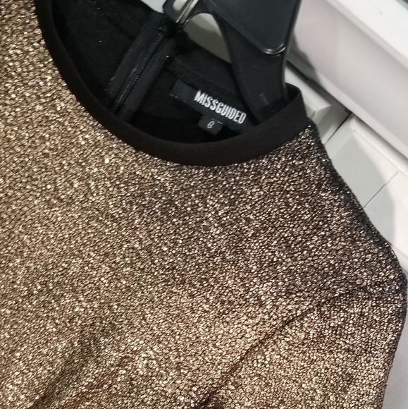 MISSGUIDED ROSEGOLD DRESS - Picture 3 of 6